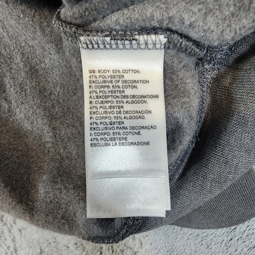 The North Face Hoodie Mens XL Gray Fleece Logo Graphic Print Sweatshirt Pullover